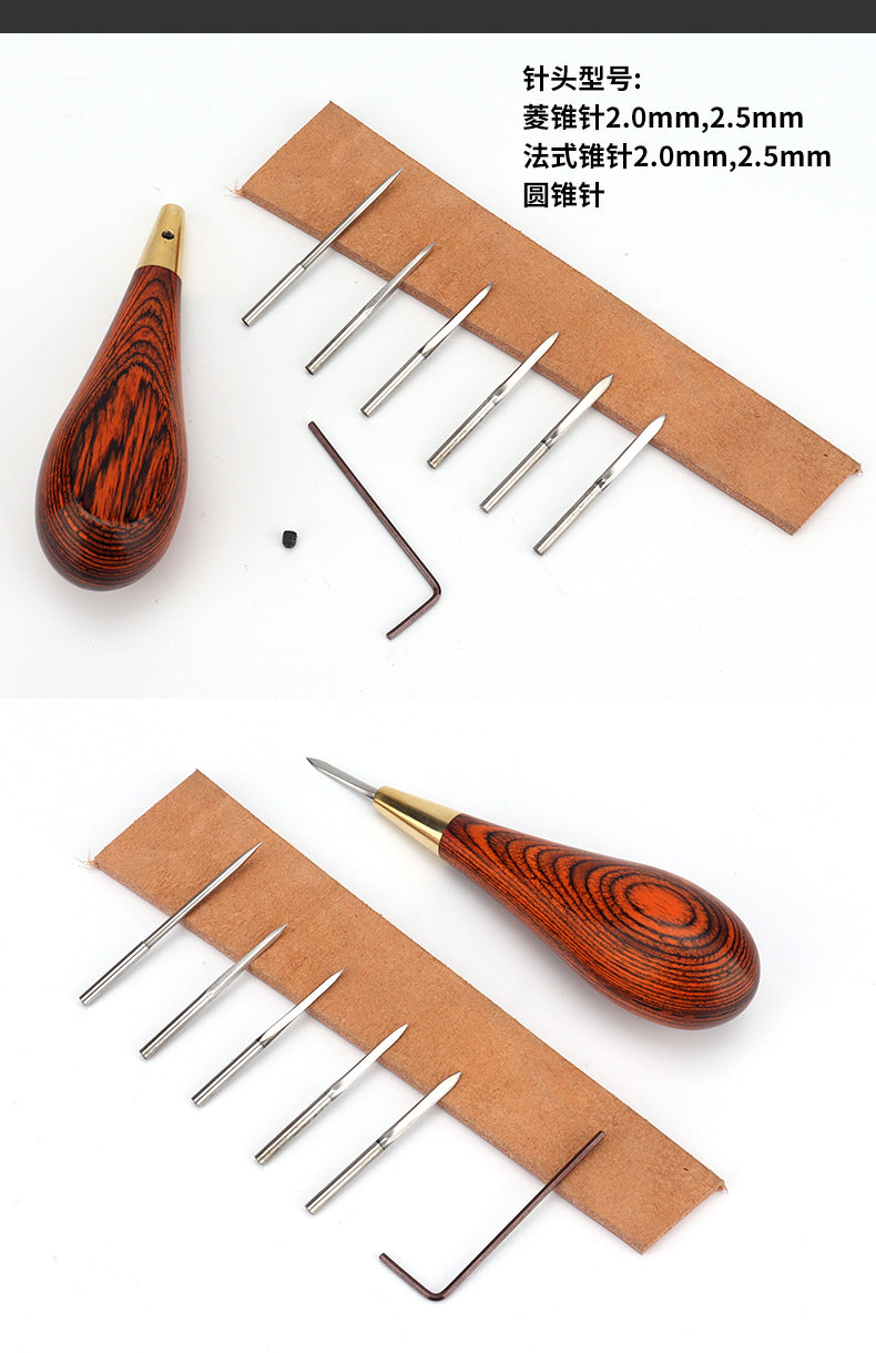 KL new interchangeable blade awl(layer color wood)