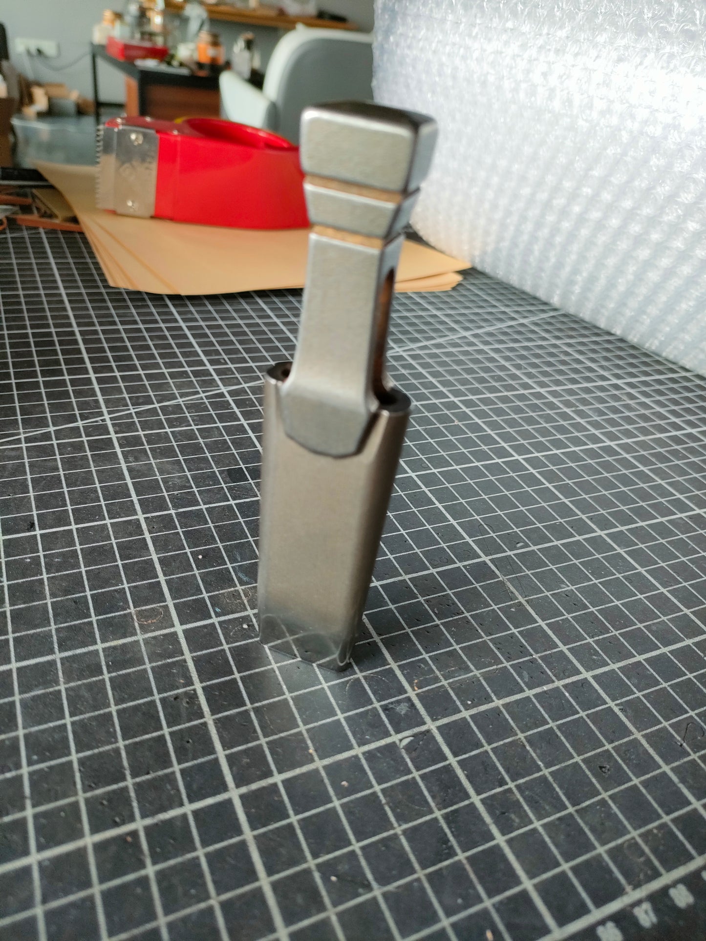 Custom oblong punches (sword handle)