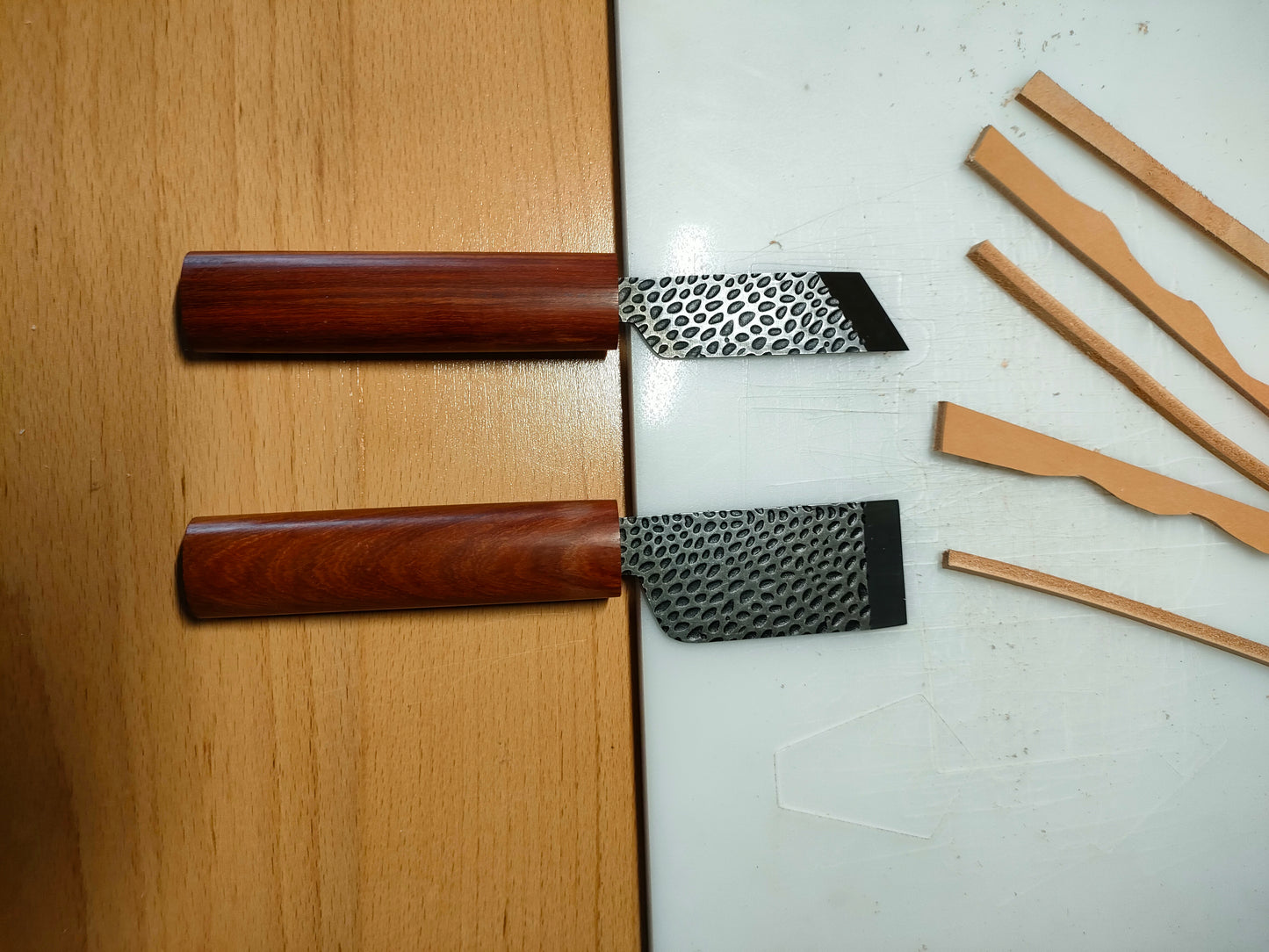 Japanese Style Forged Cutting / Skiving Knife