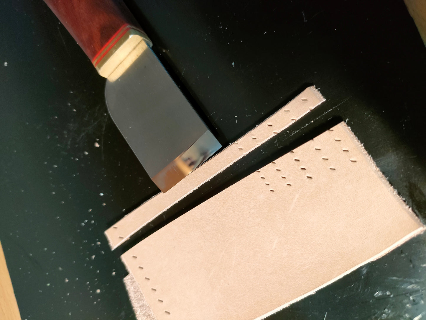 KL Rosewood Skiving / Cutting Knife (Japanese Style)