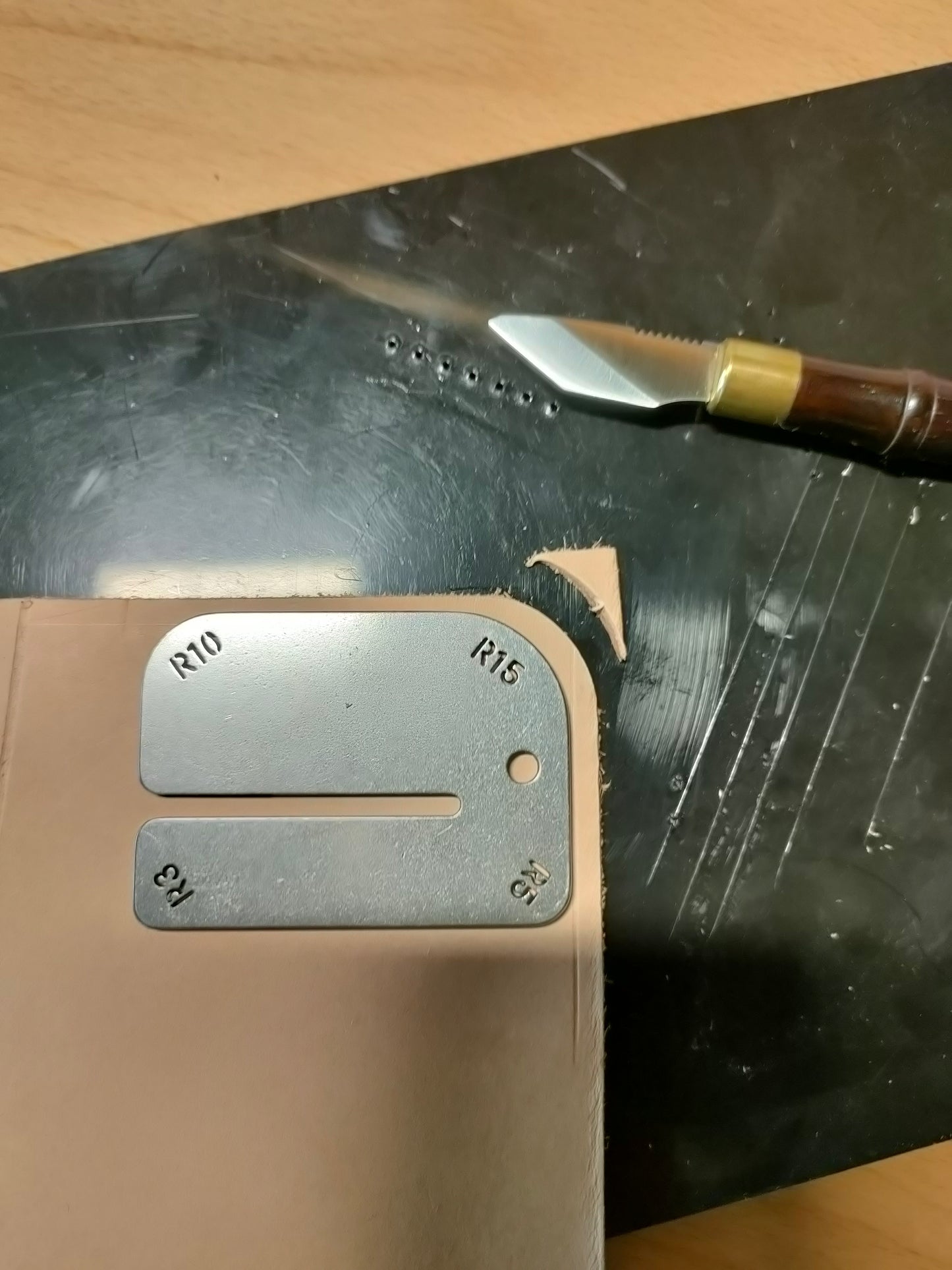 Stainless steel pull-out plate&radius JIG