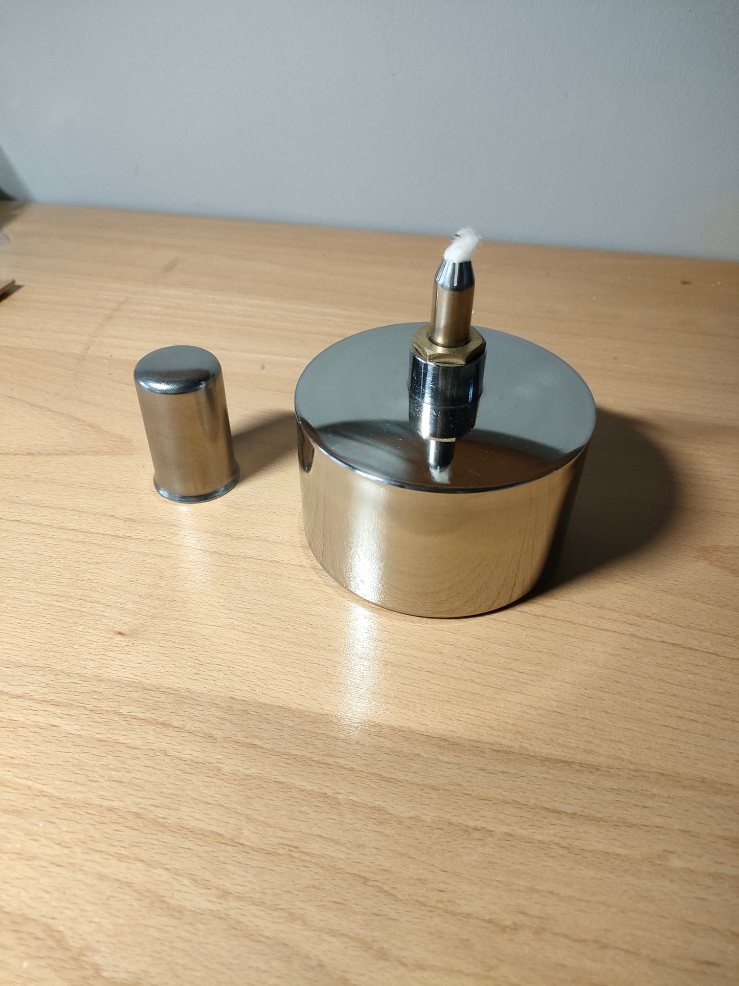 Basic stainless steel alcohol lamp