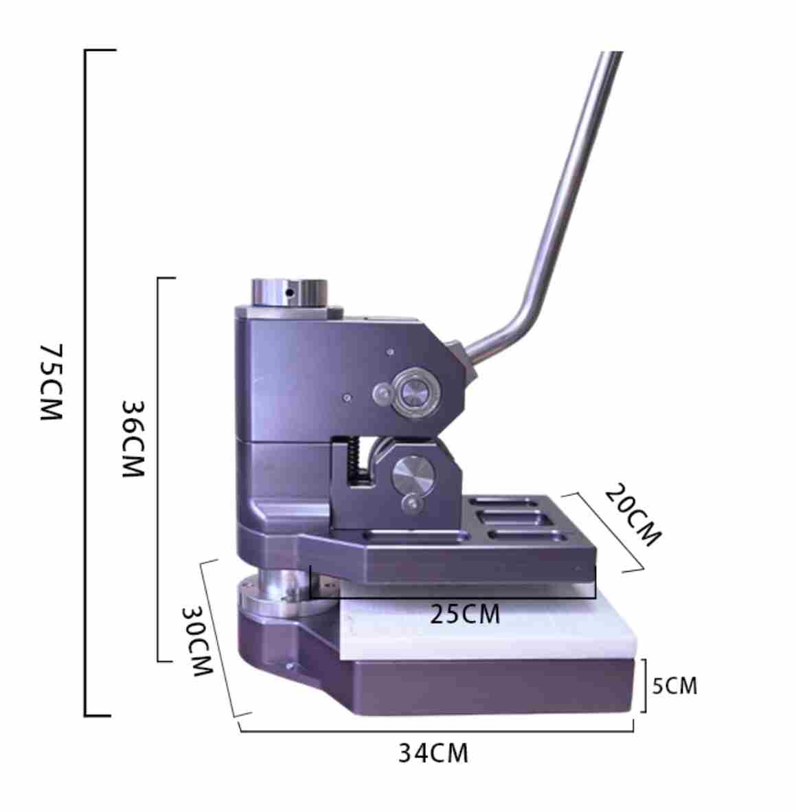 Heavy duty click press machine for leather dies