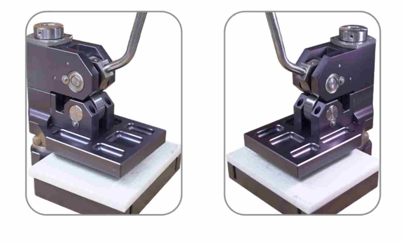 Heavy duty click press machine for leather dies