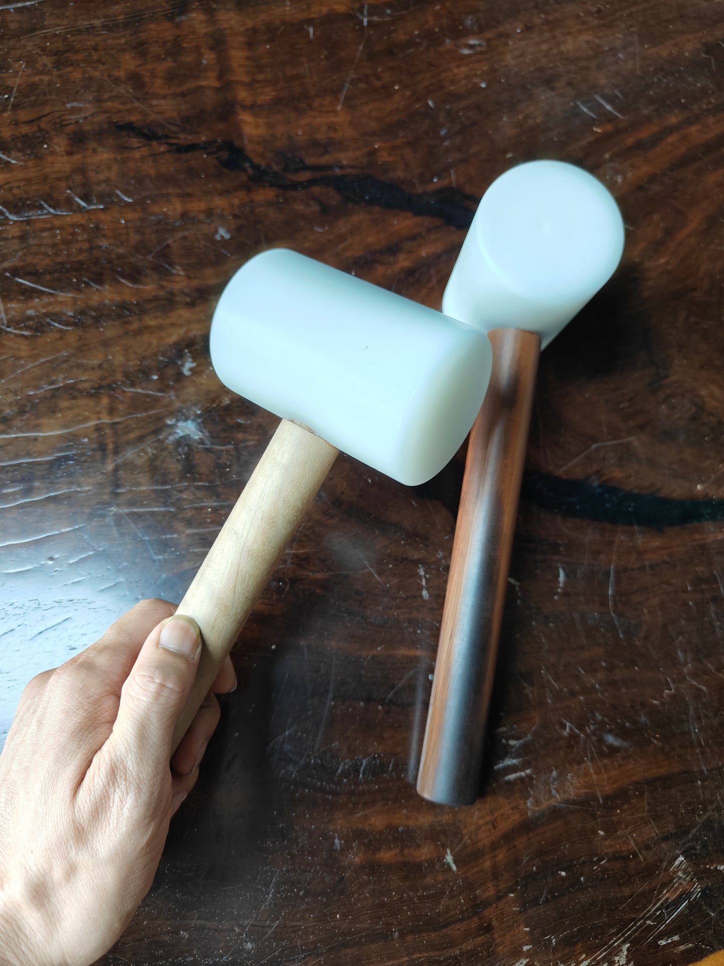 Nylon hammer for stitching iron.and punch