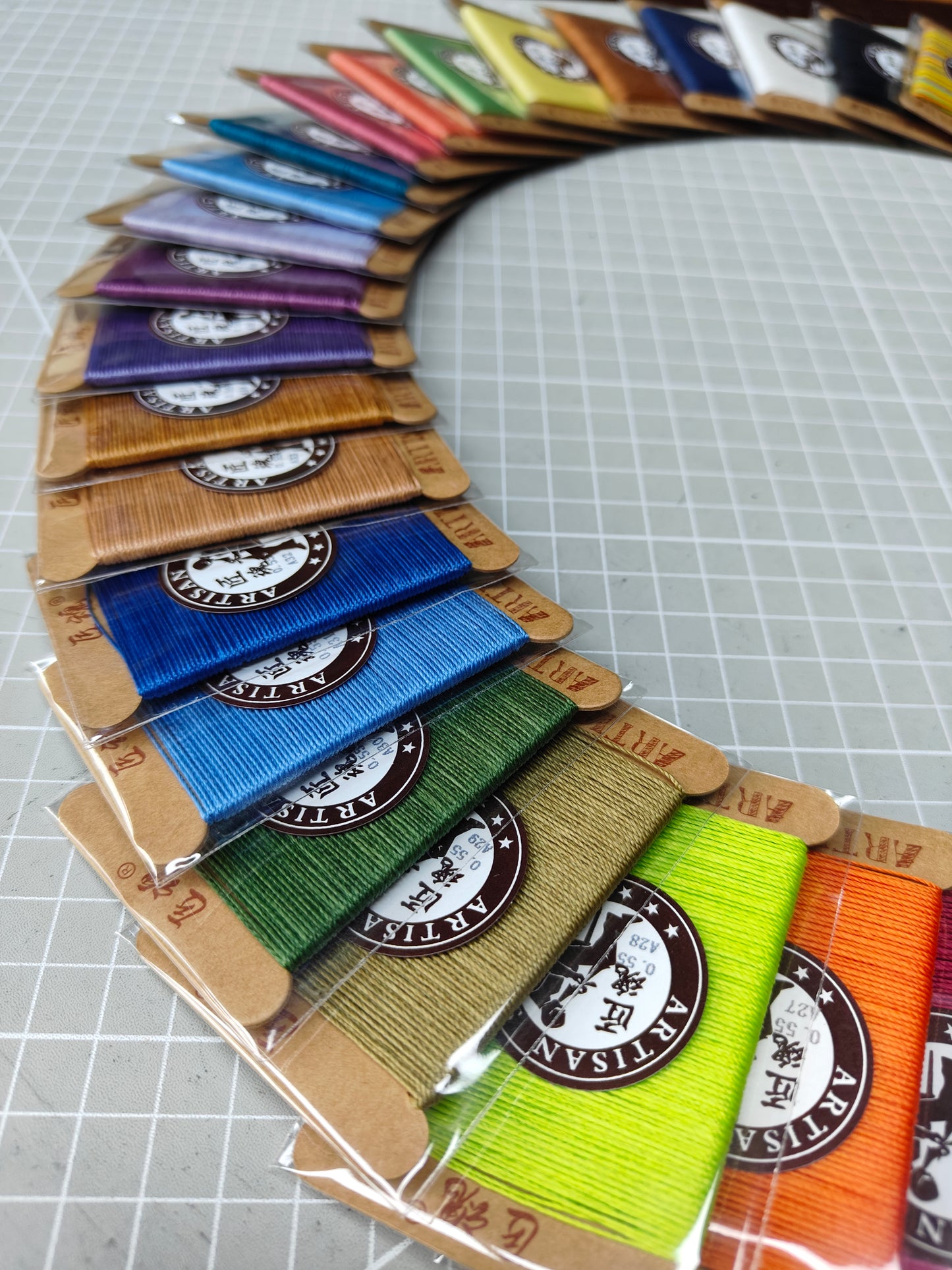 Small piece wax thread