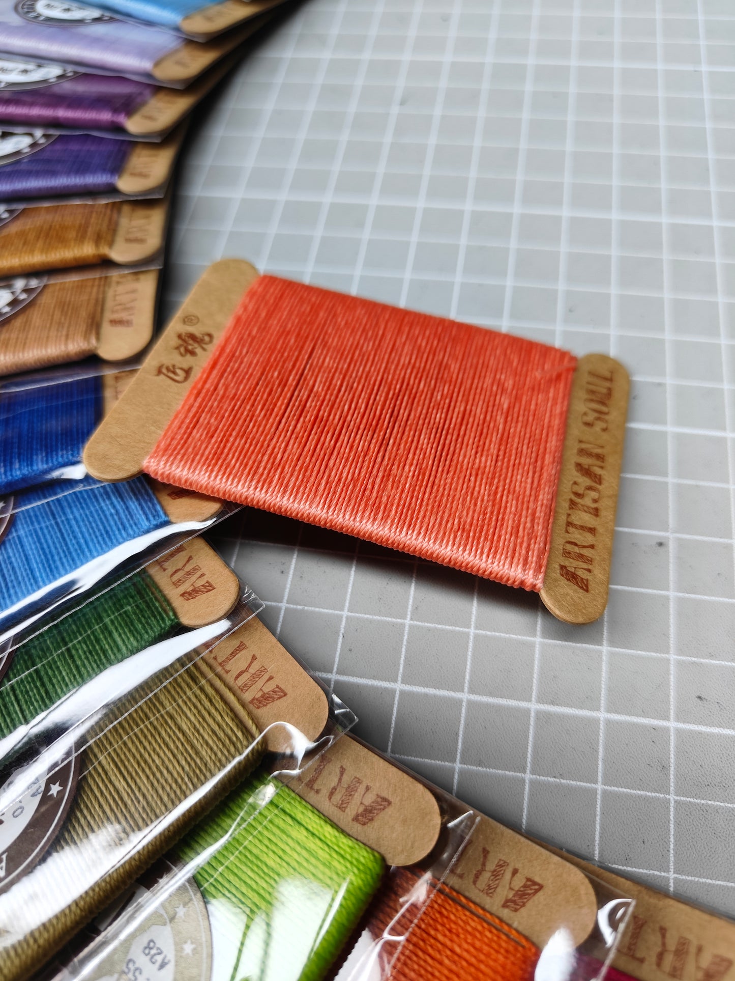 Small piece wax thread