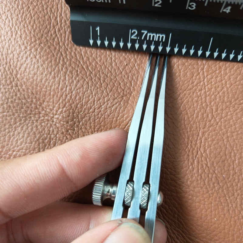 Custom made Adjustable 3 prong pricking iron