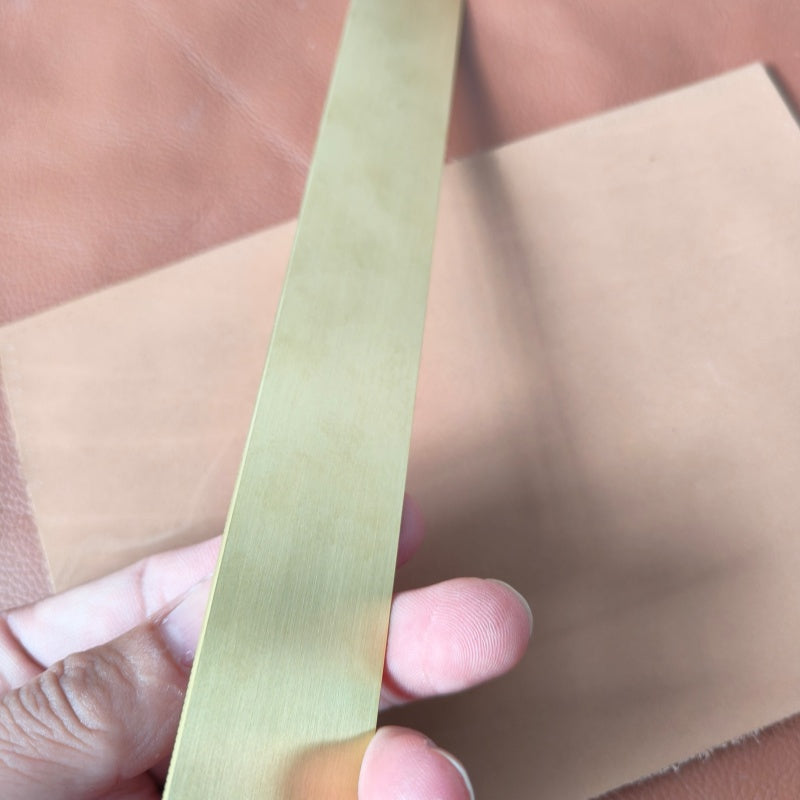 Brass ruler with Inch and CM