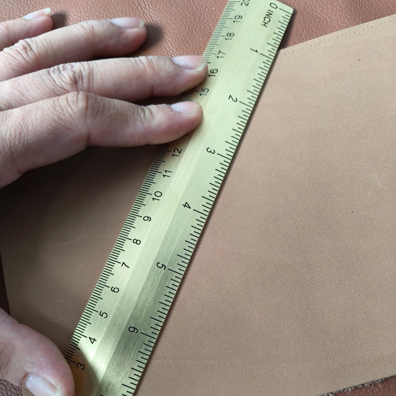 Brass ruler with Inch and CM