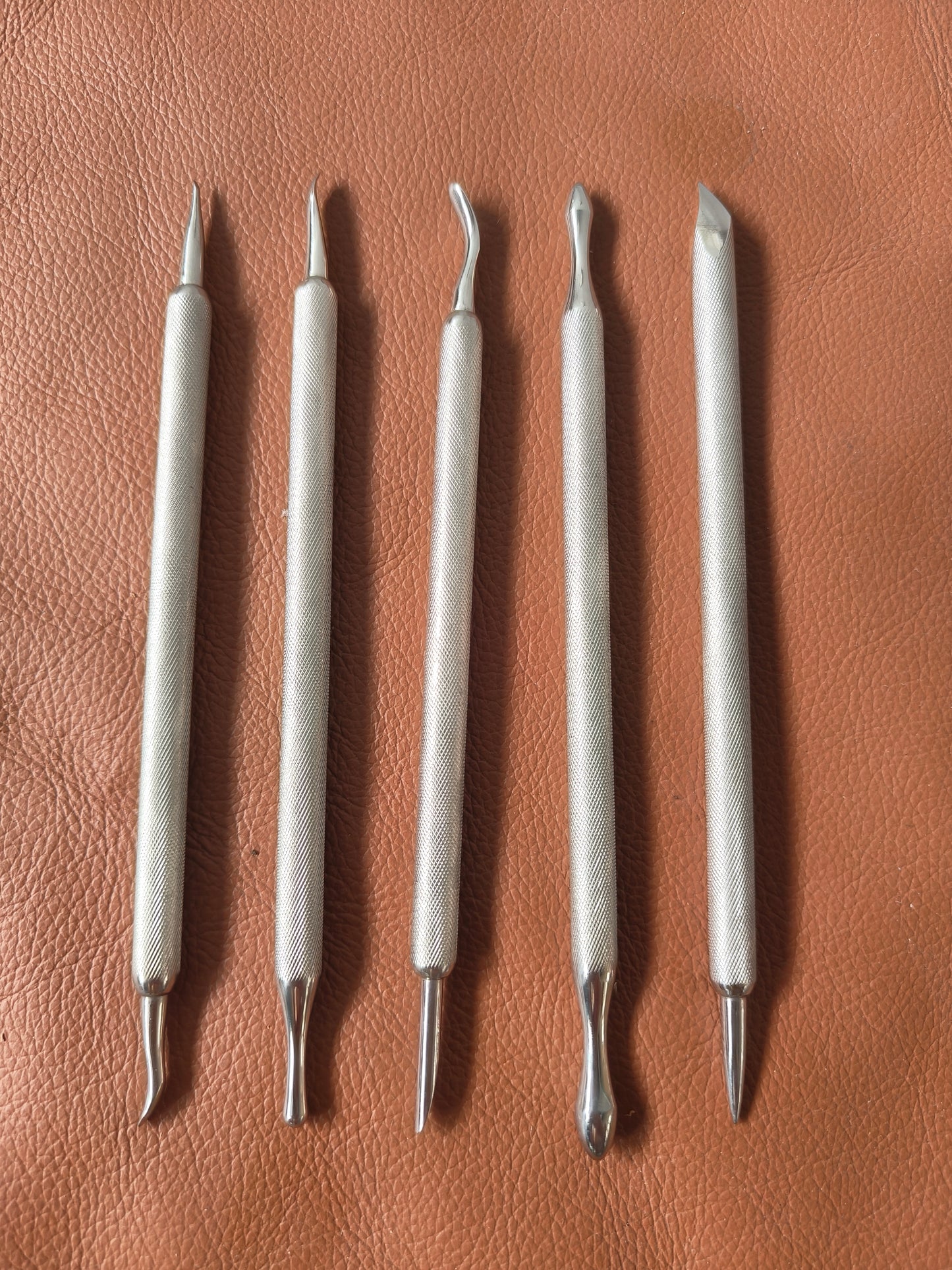 Leather carving moulding&pressing tools set (5pcs)