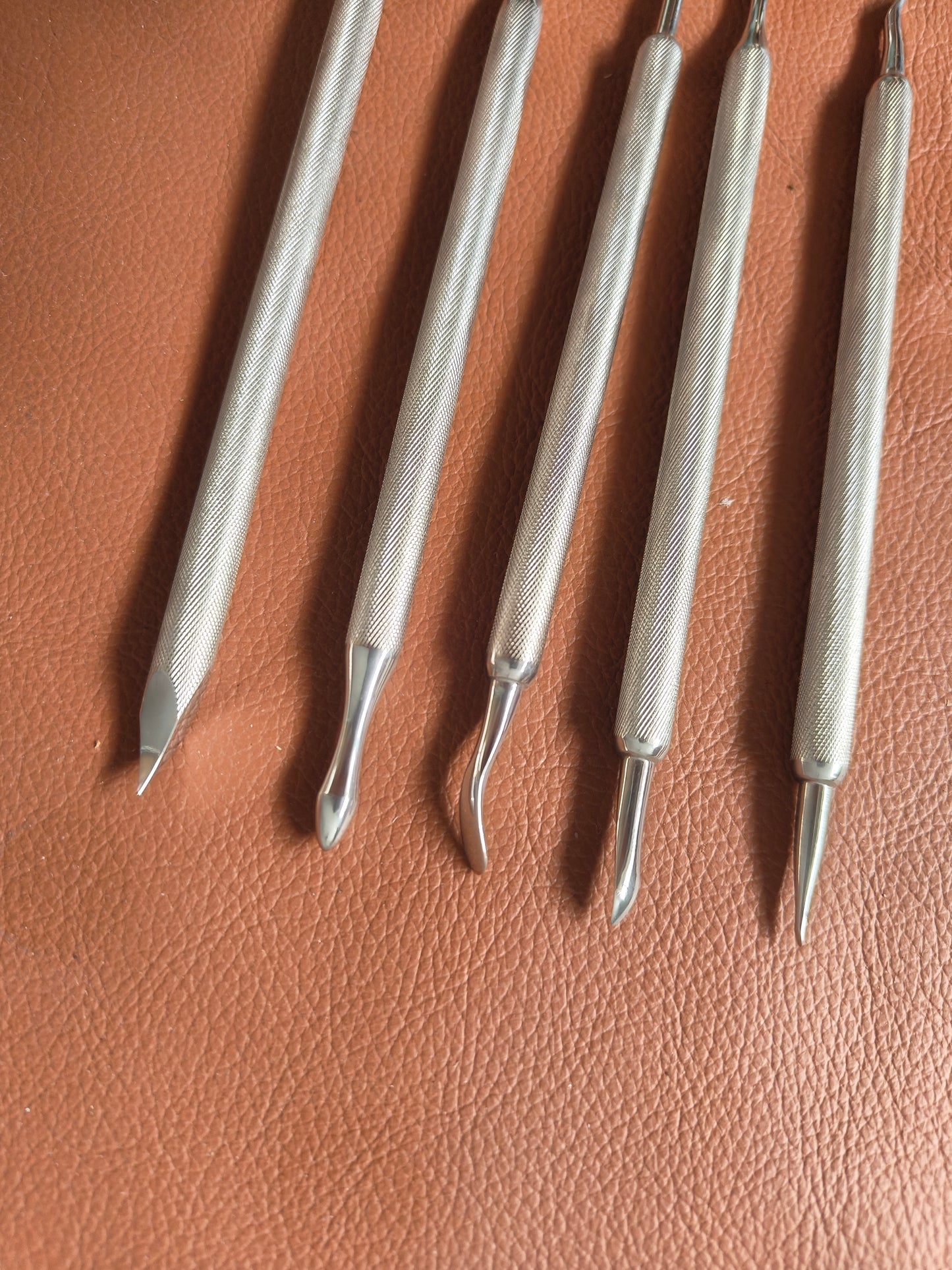 Leather carving moulding&pressing tools set (5pcs)