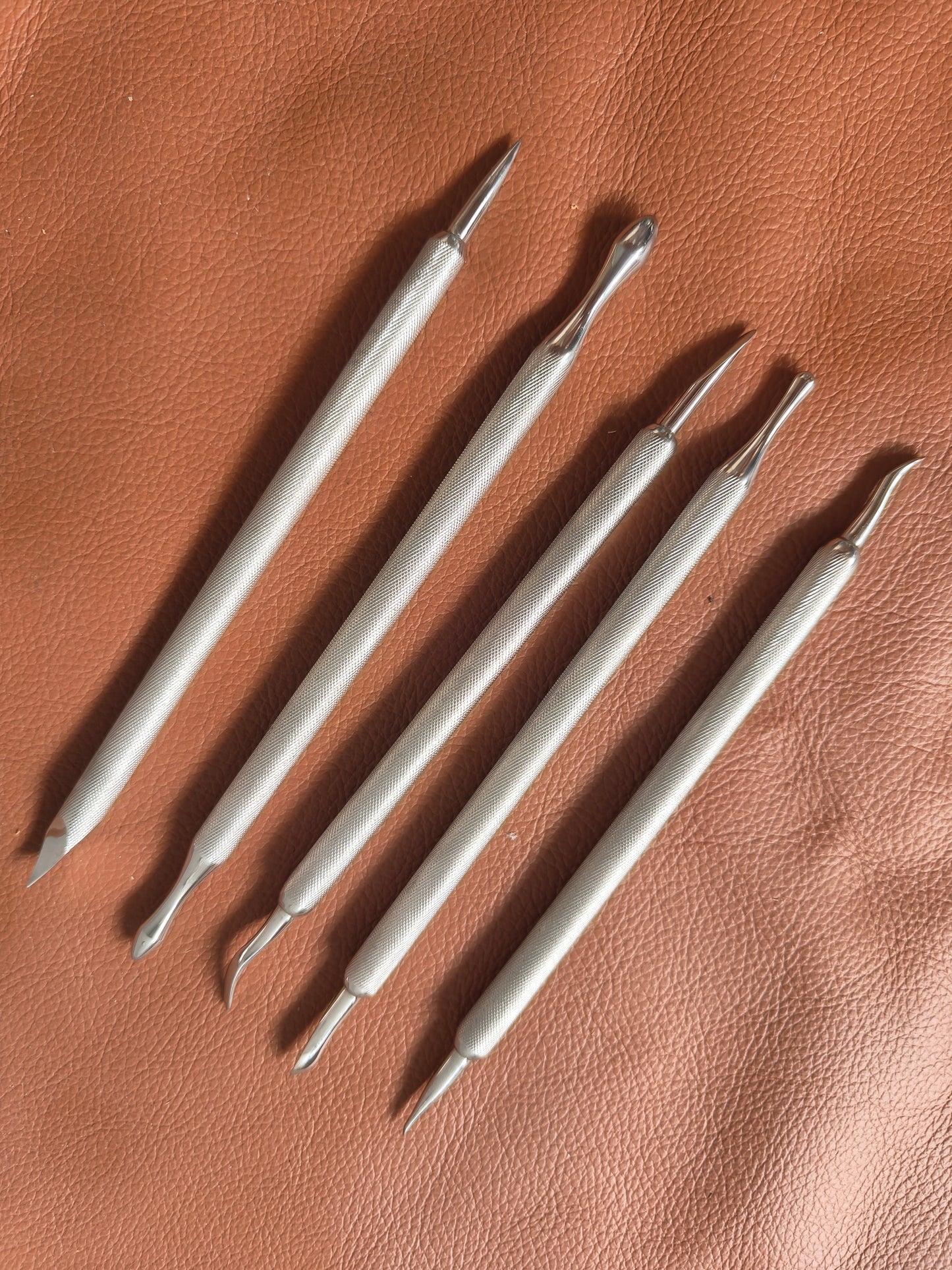 Leather carving moulding&pressing tools set (5pcs)