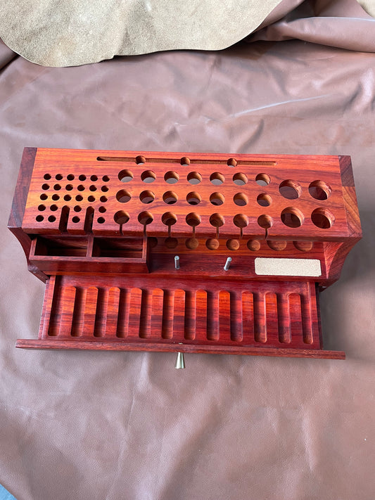 KL leather tool rack (rosewood )