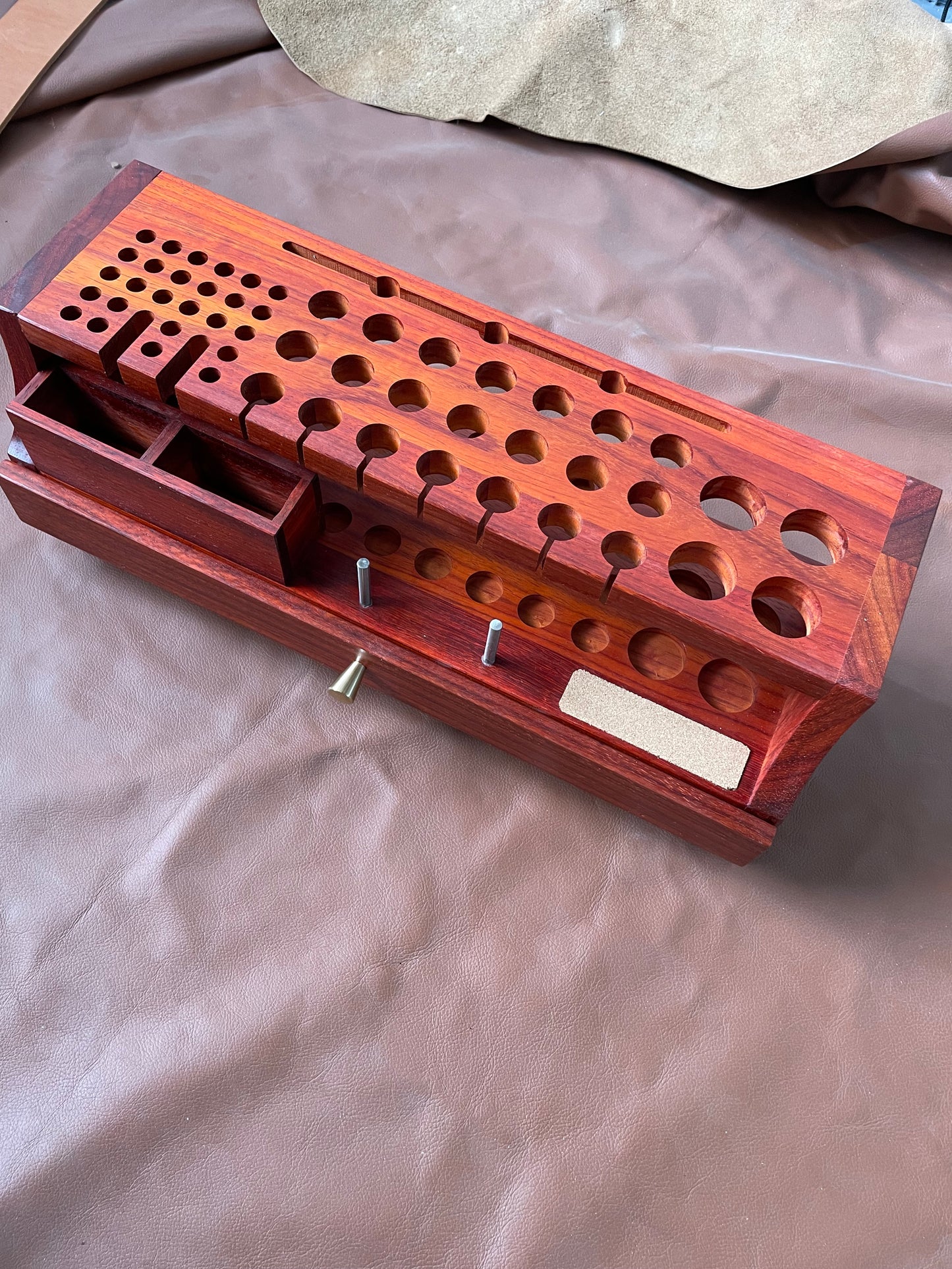 KL leather tool rack (rosewood )