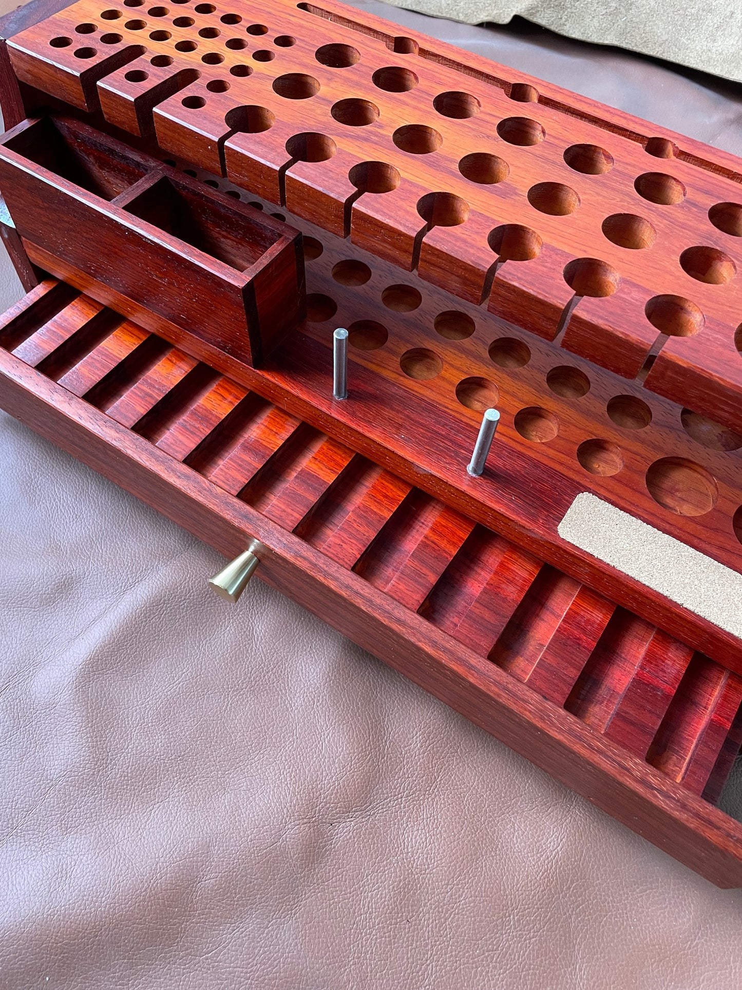 KL leather tool rack (rosewood )