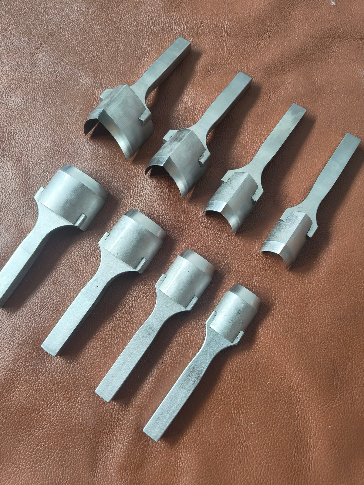 KL Half round punch and V punch belt strap punch