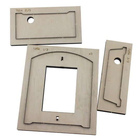 Simple long wallet card die