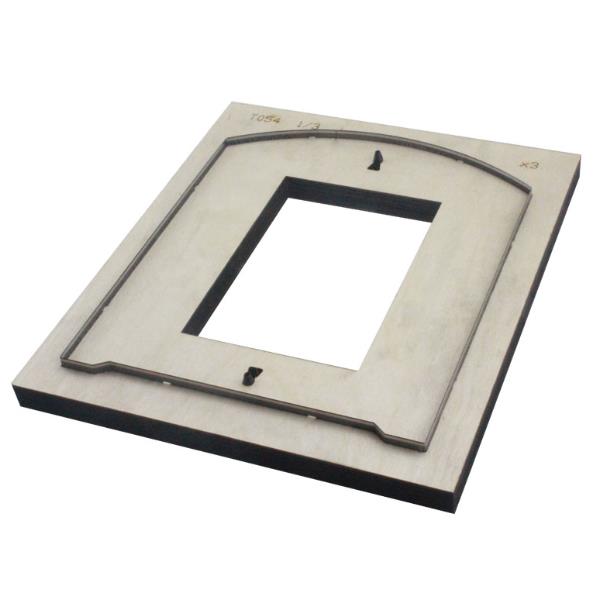 Simple long wallet card die
