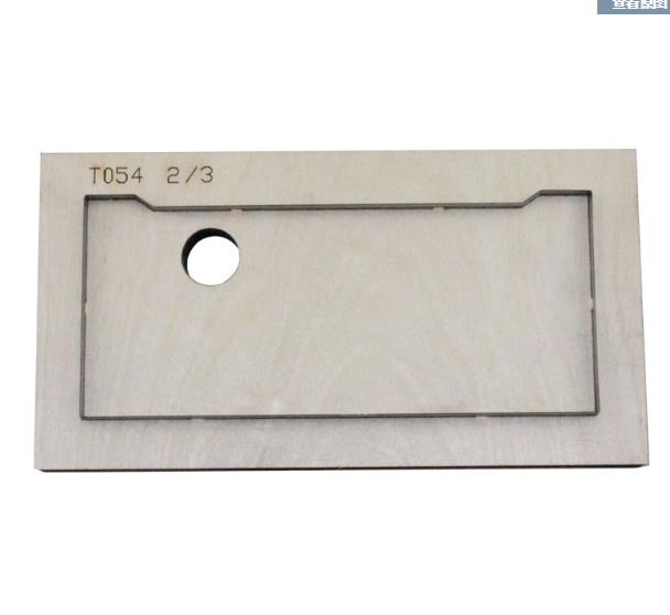 Simple long wallet card die