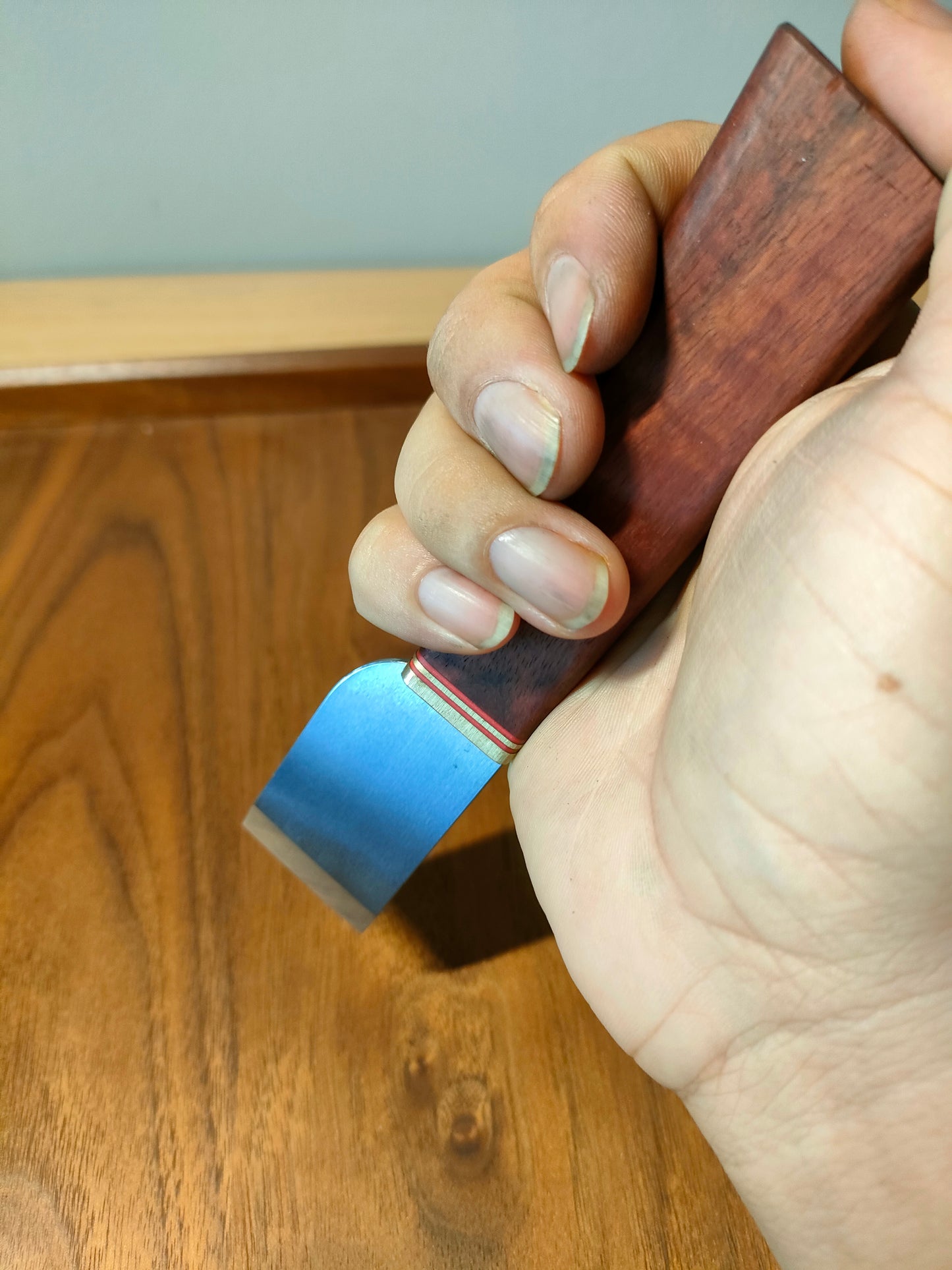 KL Rosewood Skiving / Cutting Knife (Japanese Style)