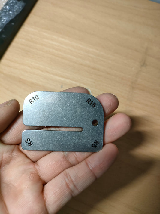 Stainless steel pull-out plate&radius JIG