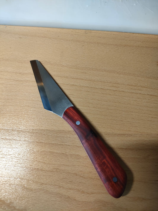 KL rosewood handle clip tip straight cutting knife